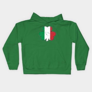 Irish Italian Shamrock Irish Italian Pride Italian Flag Kids Hoodie